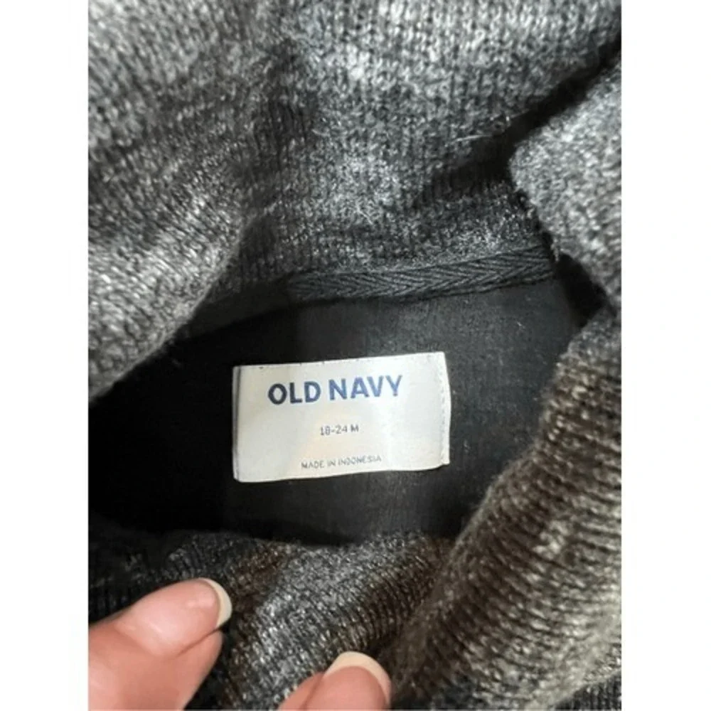 Old Navy Toddler Black Shawl Collar Button‎ Sweater 18-24 months Babycore Casual